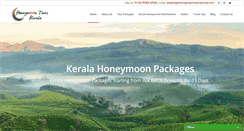 Desktop Screenshot of honeymoontourskerala.com